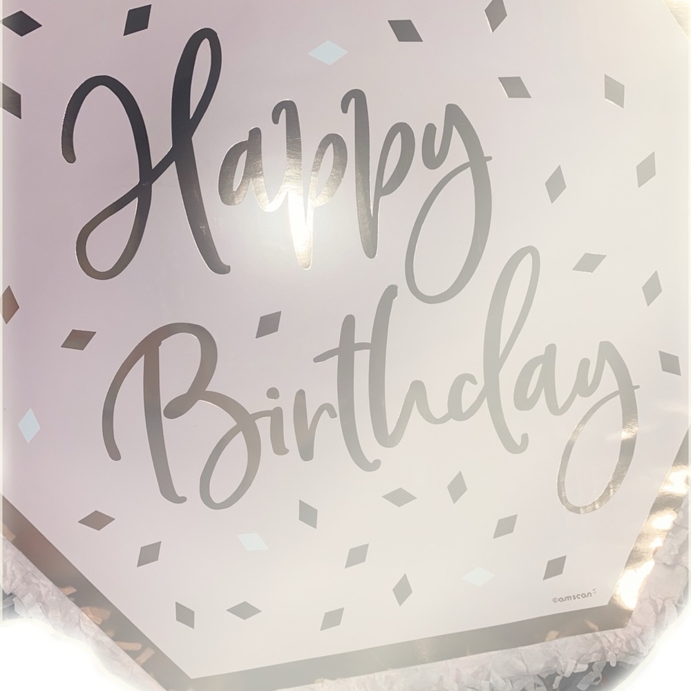 Rose Gold /Blush Birthday Outline Piñata